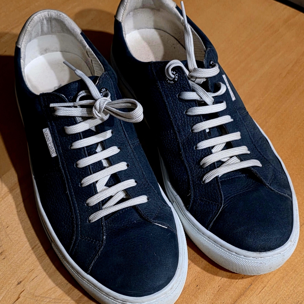 VANLIER Barossa Blue Suede Men's Sneakers. Size 9.5